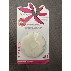 Foot Petals Tip Toes Cushions Womens White Ball-of-Foot Shoe Inserts Comfort Set